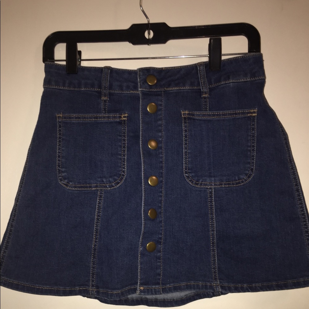 altar’d state jean skirt